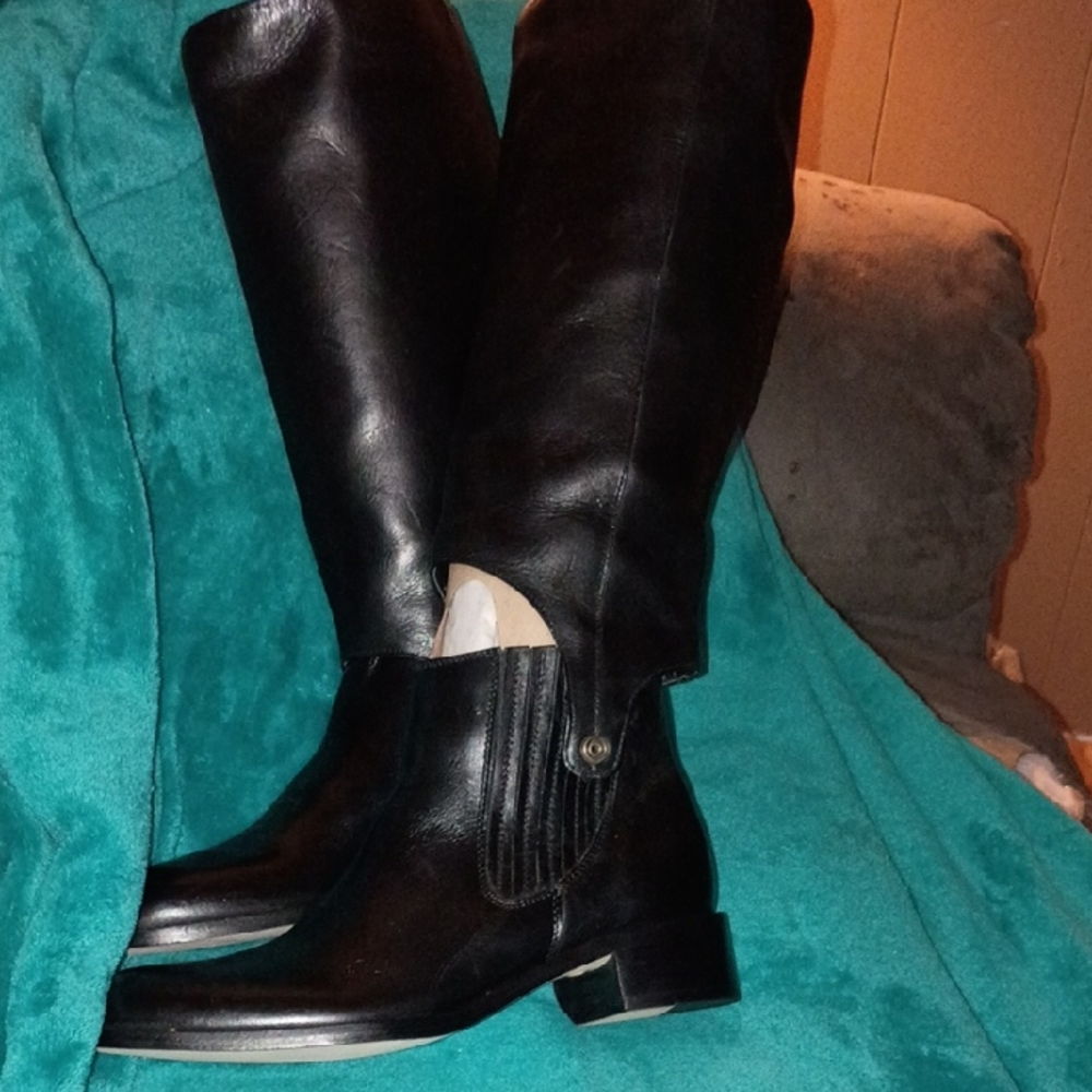 Lilly Pulitzer Black Over the Knee Boots